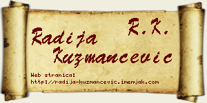 Radija Kuzmančević vizit kartica